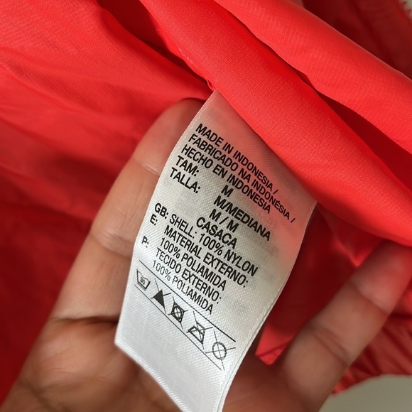 Stella McCartney By Adidas Orange Red Jacket Sz M Oversized Zip Jacket - Picture 7 of 16